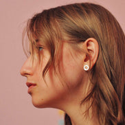 Earrings Pink Shapes
