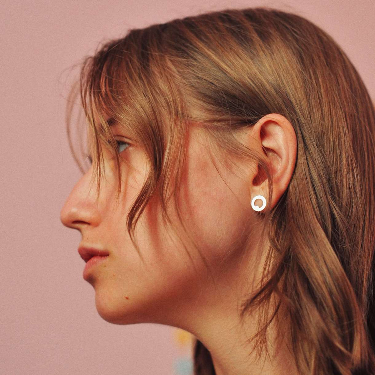 Earrings Pink Shapes