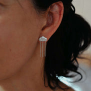 Mini Rain Cloud Stud Earrings