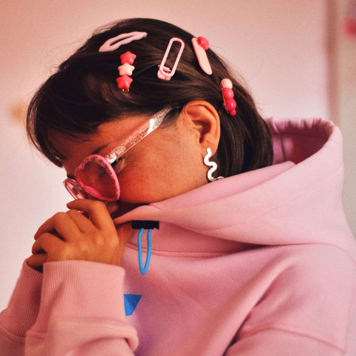Earrings Pink Ribbon