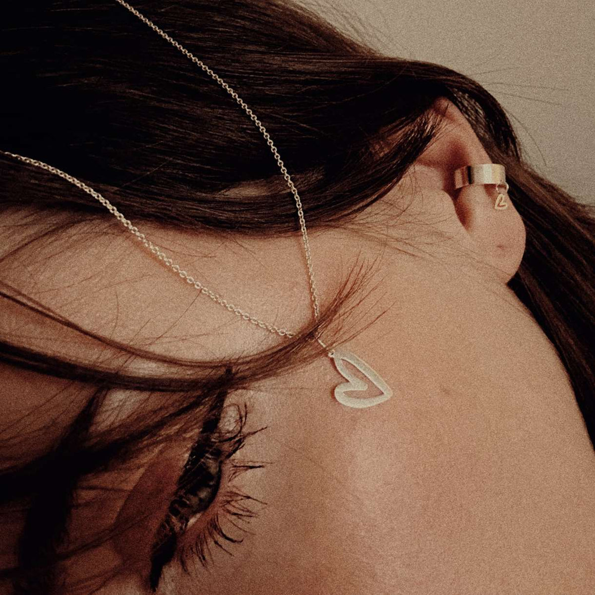 Ear cuff Heart