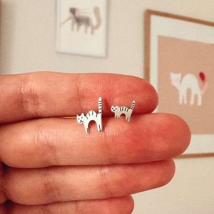 Cat & Kitten Earrings
