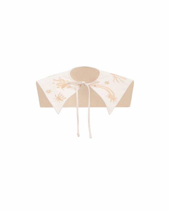 Small round umbrella with floral design on a white background