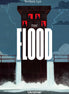 Book cover of 'The Flood' by Yevhen Lyr with a dark blue sky and water.