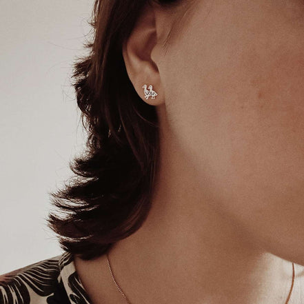 Goose with Goslings Earrings