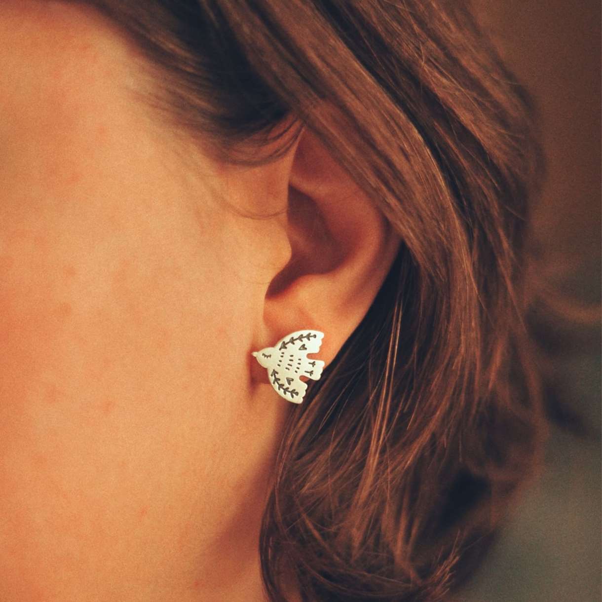 Earrings Bird in Flight