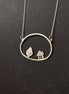 Home & Tree Circle Necklace