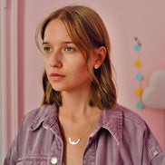 Earrings Pink Shapes