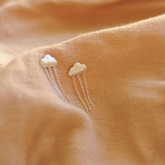Mini Rain Cloud Stud Earrings