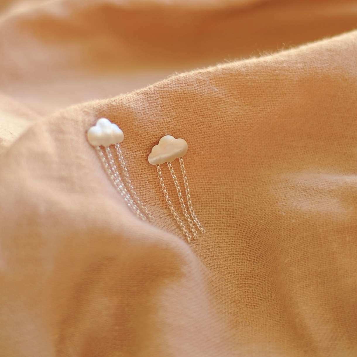 Mini Rain Cloud Stud Earrings