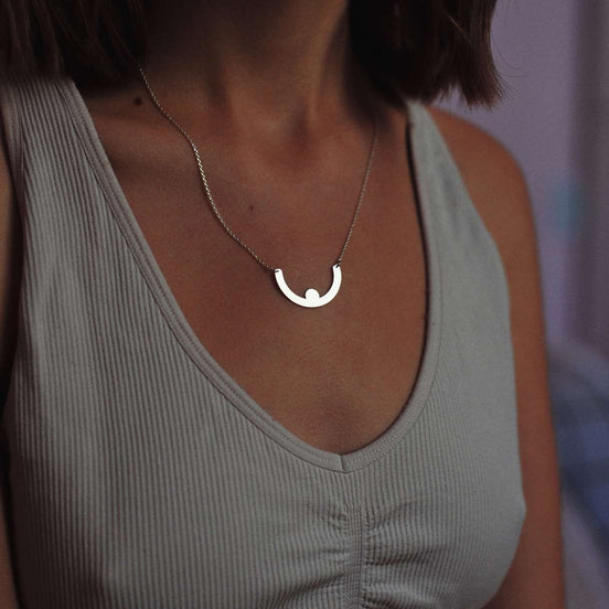 Necklace Pink Shapes