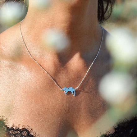 Sleeping Cat Necklace