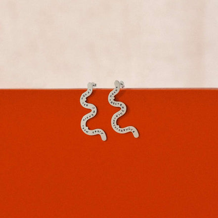 Earrings Pink Ribbon