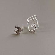 Earrings Fish in a Jar