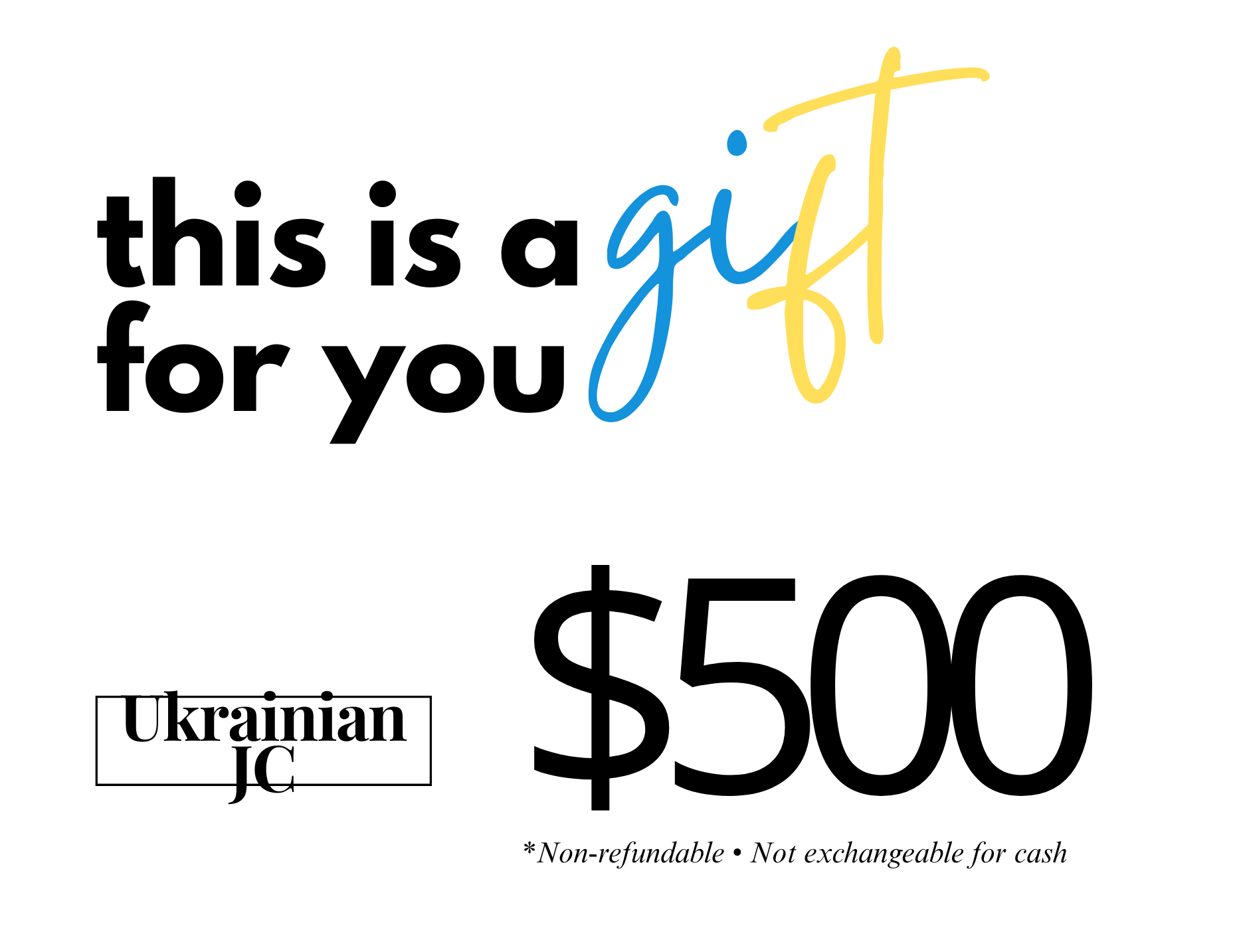 Ukrainian JC Gift Card
