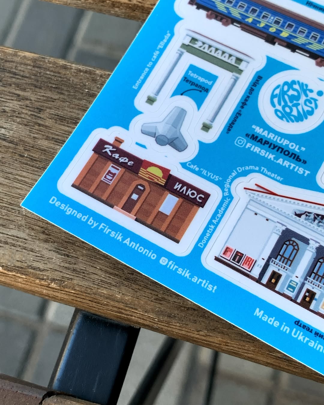 Mariupol Landmarks Sticker Pack
