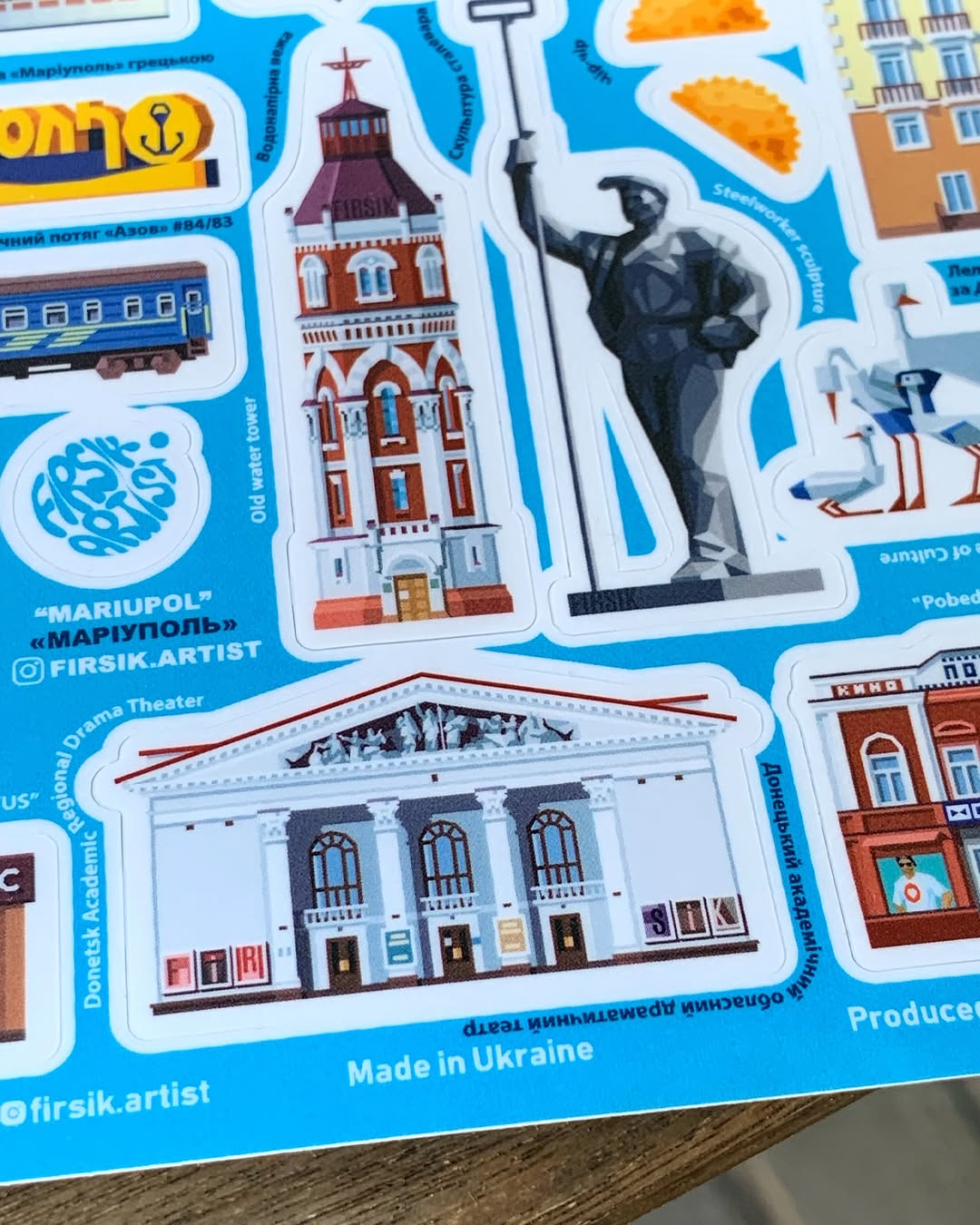 Mariupol Landmarks Sticker Pack