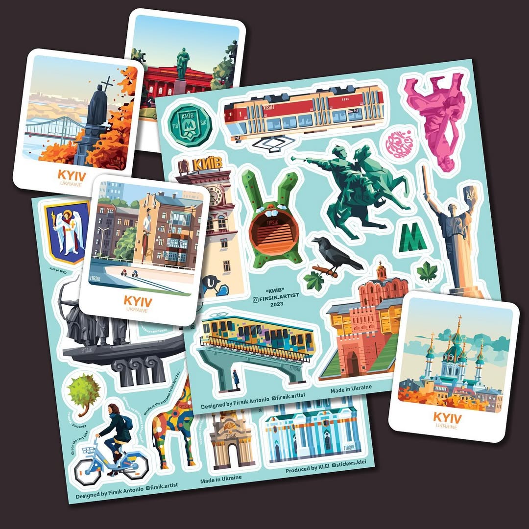 Kyiv Landmarks Sticker Pack