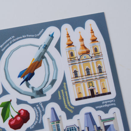 Vinnytsia Landmarks Sticker Pack