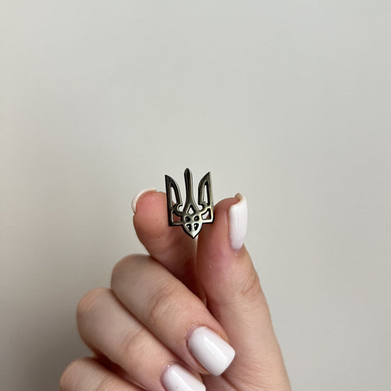 Black Tryzub Pin