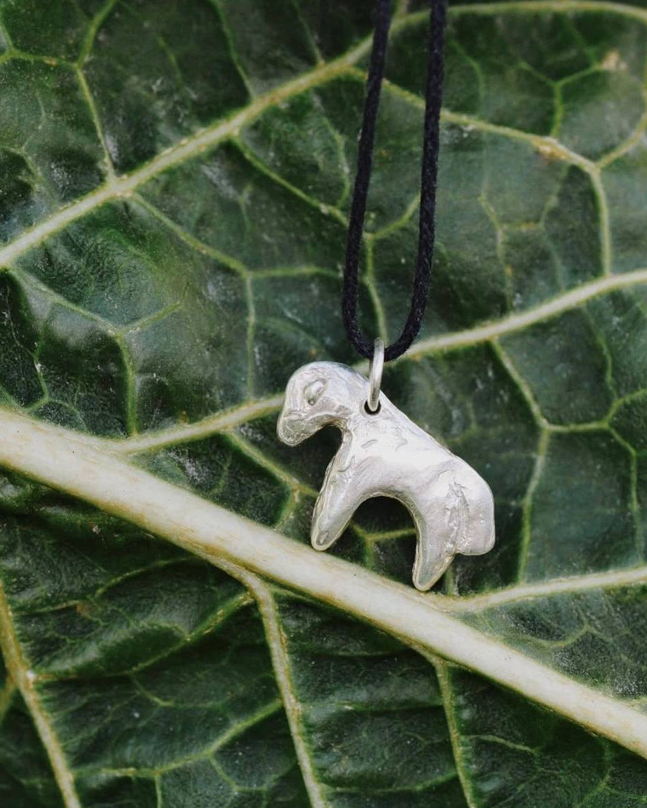 Minimalist Silver Horse Pendant