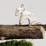 Minimalist Silver Horse Pendant