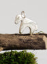 Minimalist Silver Horse Pendant