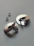 Earrings Hidden Heart Disc